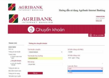 Hướng dẫn chuyển khoản agribank