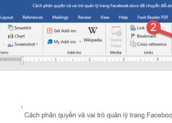 Hướng dẫn đánh dấu trang trong word 2013