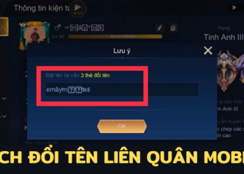 Hướng dẫn đổi tên liên quân kí tự đặc biệt