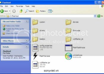 Hướng dẫn flash rom sony