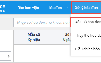 Hướng dẫn hủy hóa đơn điện tử meinvoice