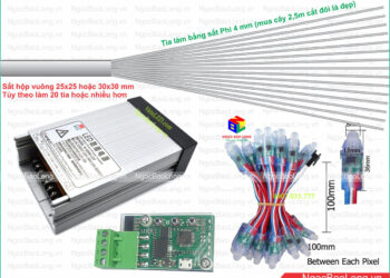 Hướng dẫn làm đèn led pháo hoa