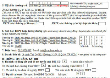 Hướng dẫn làm hồ sơ thi thpt quốc gia 2017