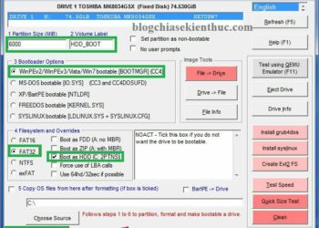 Hướng dẫn tạo hdd boot