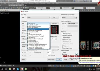 Hướng dẫn xuất file pdf trong cad