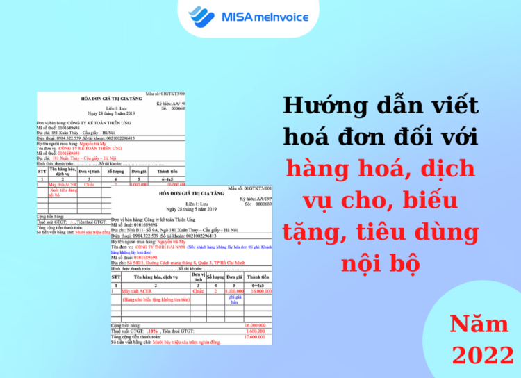 Hướng dẫn xuất hóa đơn quà tặng khách hàng