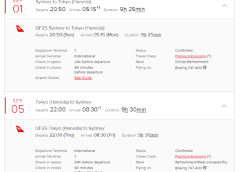 Qantas premium economy 747 review