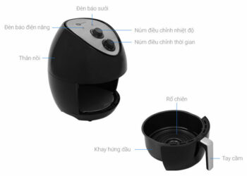 Review nồi chiên không dầu mishio mk221