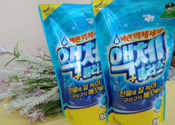 Review nước giặt blue hàn quốc