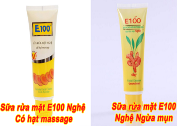 Review sữa rửa mặt e100 nghệ